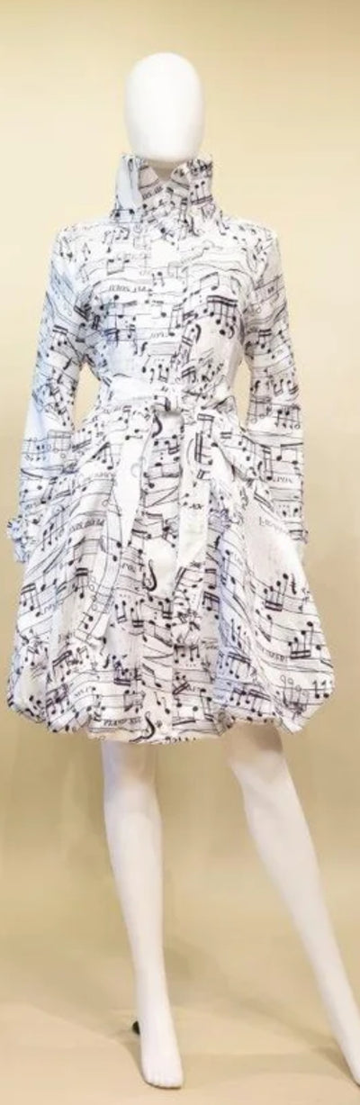 Samuel Dong's Printed Bubble Coat Dress