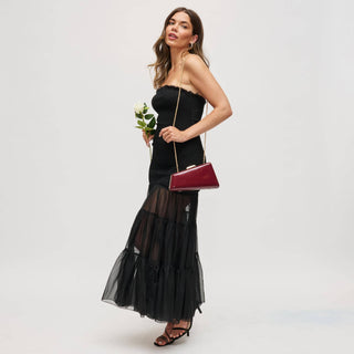 Patent Asymmetrical Evening Bag