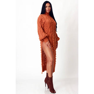 Bossline Cable Sweater Dress