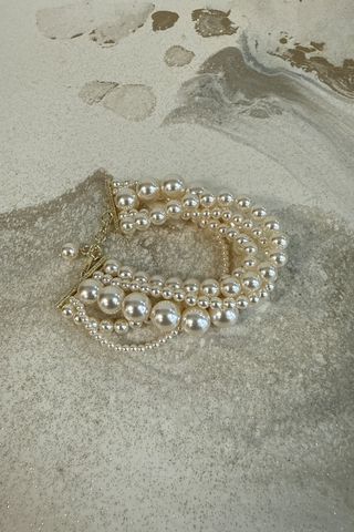Endless Pearl Layer Bracelet