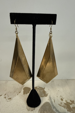 Origami Gold Earrings