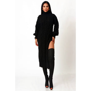 Bossline Cable Sweater Dress