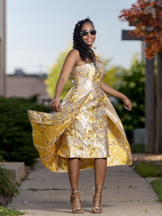 Golden Garden Glow Dress ✨