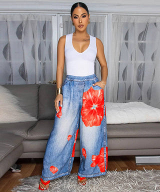🌼 Golden Stroll Wide Leg Pant