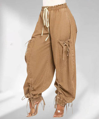 🤍 Laid-Back Drawstring Denim