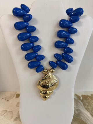 Cobalt Crush Pendant Necklace