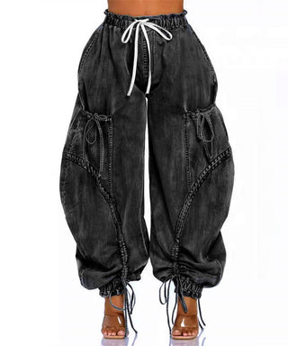 🤍 Laid-Back Drawstring Denim