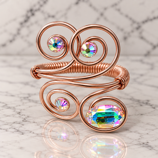 Rosé Reflections Statement Bracelet