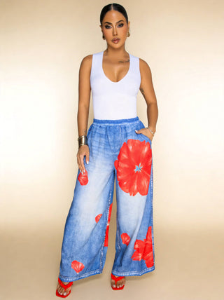 🌼 Golden Stroll Wide Leg Pant