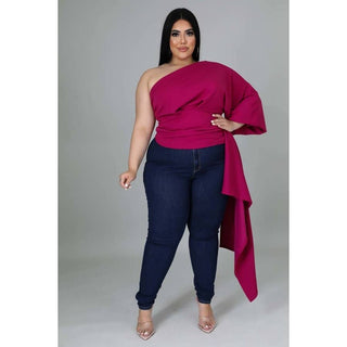 🖤 After Hours One-Shoulder Top