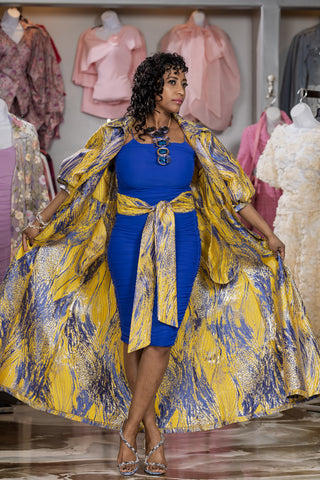 Electric Golden Dynasty Dress