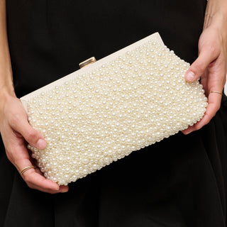 Glow Pearl Clutch Evening Bag (3 Color Descriptions)