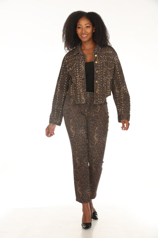 Leopard Luxe Denim Set