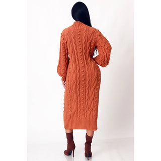 Bossline Cable Sweater Dress