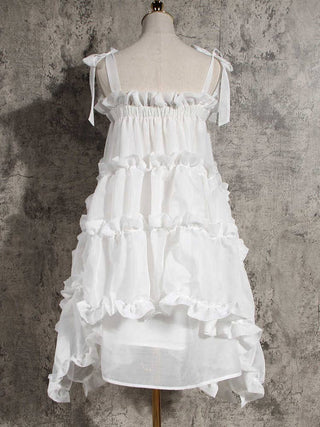 🌸 Bella Breeze Ruffle Dress 🤍