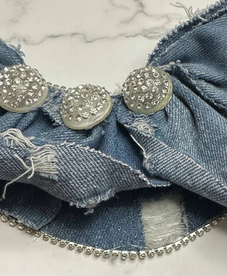 Denim & Diamonds Statement Necklace