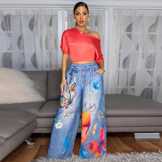🌼 Golden Stroll Wide Leg Pant