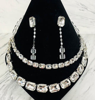 Drenched in Diamonds Necklace Set