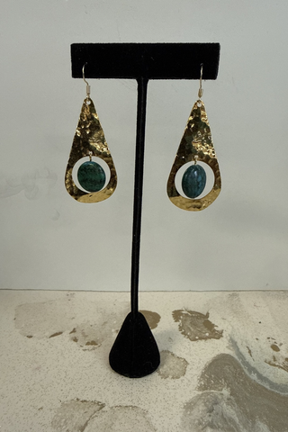 Sea Stone Swing Earrings 🌿✨