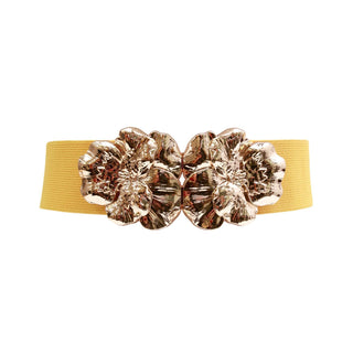Metallic Bloom Stretch Belt 🌸✨
