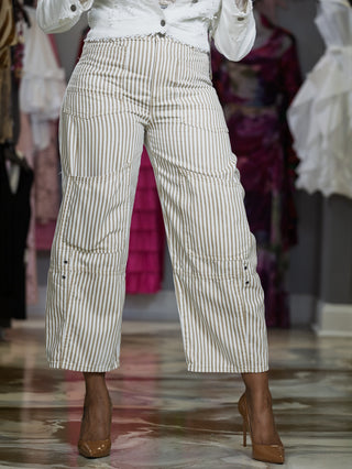 🤍✨ Stripe & Chill Wide Leg Pant