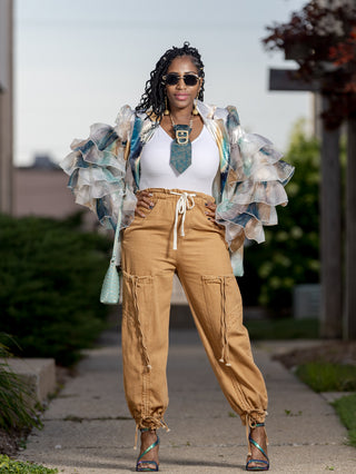 🤍 Laid-Back Drawstring Denim