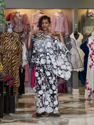 Black Petal Symphony Couture Set
