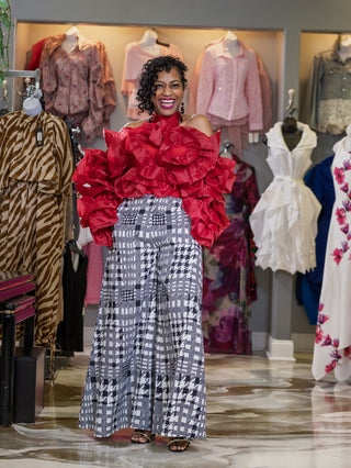 Eve of Elegance Ruffle Top