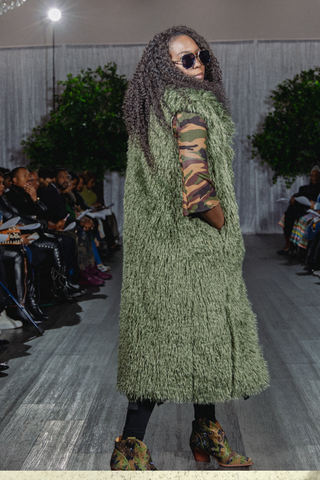 Glam Luxe Shag Maxi Vest