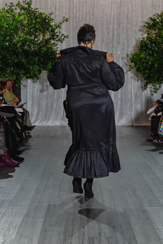 Samuel Dong's Ruffle Extravaganza Coat Dress (4 Color Options)