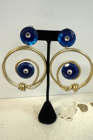 Spiral Cosmic Gem Clip