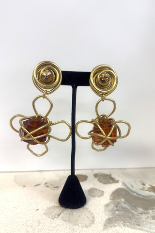 Amber Bloom Sculpture Clips