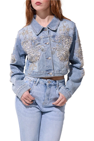 Pearl Garden Denim Jacket