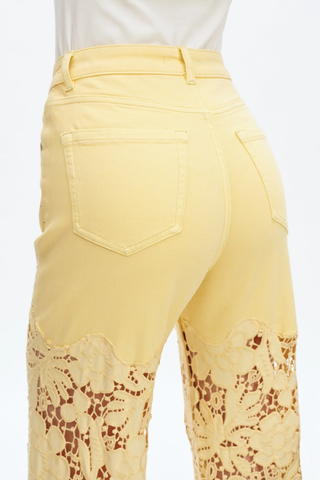 Soft Drama Lace Jean (2 Color Options)