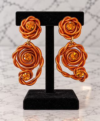Orange Crush Statement Earrings