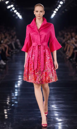 Samuel Dong Evening Affair Sequin Dress