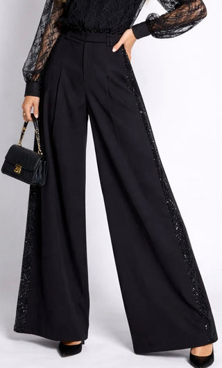 Glitz & Glide Wide Leg Pant ✨🖤