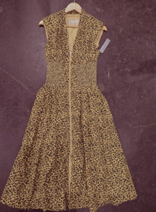 🐆✨ Runway Roar Maxi Denim Dress