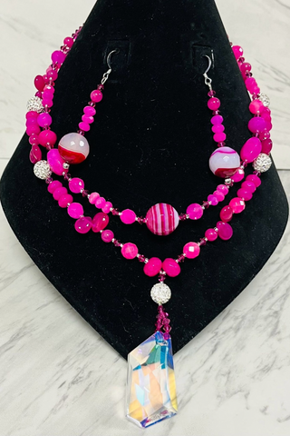 Fuchsia Fantasy Pendant Necklace ✨💖