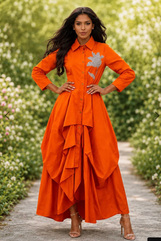 🧡 Tangerine Sunset Maxi