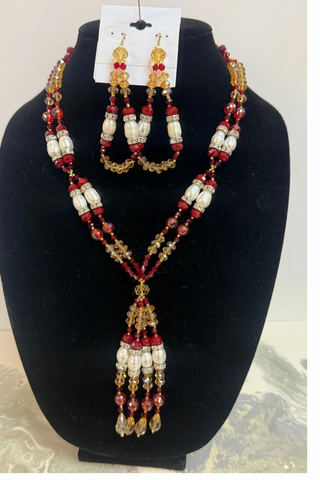 Drip Pearl Necklace Set ✨(Multiple Colors)