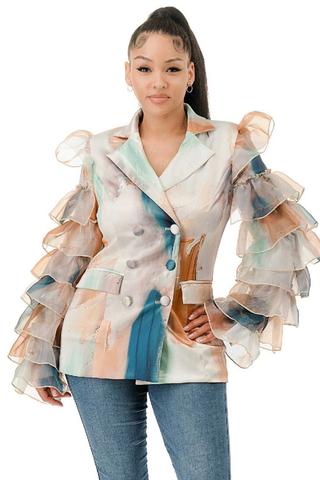 Watercolor Romance Blazer 🎨✨