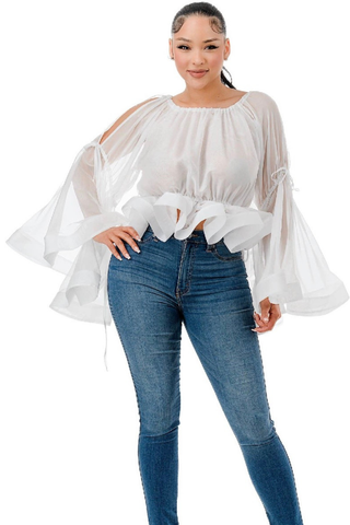🤍 Bella Breeze Blouse