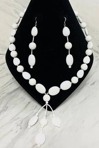 Luna Drop Jade Necklace Set
