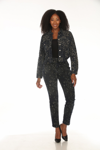 Leopard Luxe Denim Set