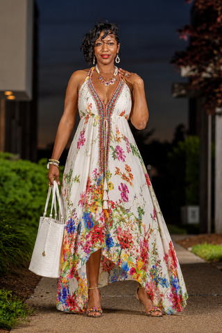 Bloom Bazaar Halter Maxi 🌸