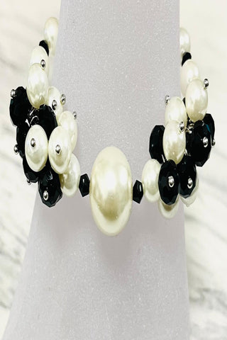 Swirl Pearl Glam Cascade Bracelet