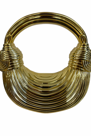 Metallic Halo Knot Bag