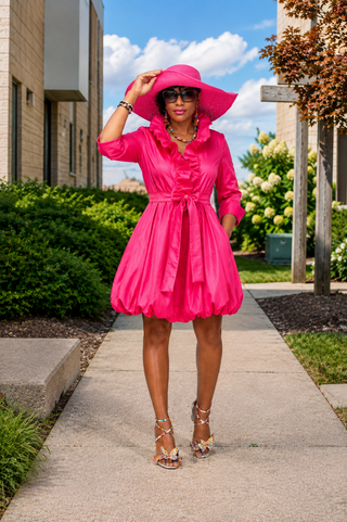 Samuel Dong's Double Collar Bubble Dress