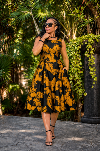 Samuel Dong Autumn Romance Brocade Dress